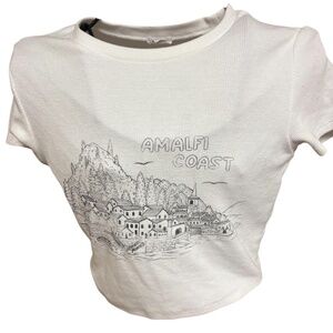 Garage graphic crop tee